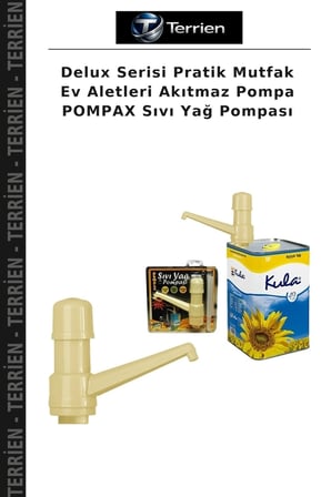 Delux Serisi Pratik Mutfak Ev Aletleri Akıtmaz Pompa POMPAX Sıvı Yağ Pompası