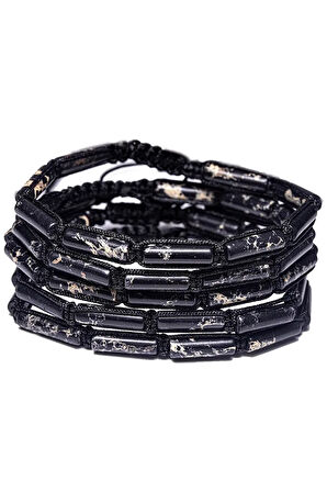 Sertifikalı Siyah Varisit Taşı Doğal Taş Bileklik