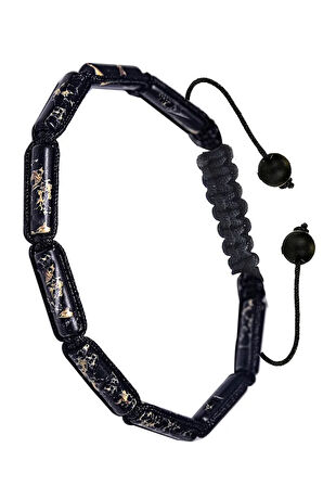 Sertifikalı Siyah Varisit Taşı Doğal Taş Bileklik