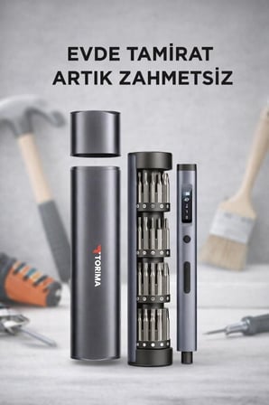 Saat Tamiri Seyahat Aleti Pratik Set Şarjlı Hassas Tornavida Seti 60 Parça TTS03 Siyah