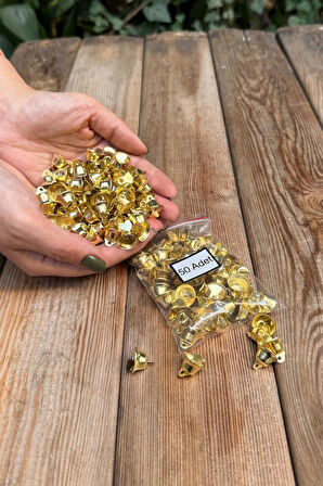 Çan Şeklinde Zil Gold Rengi 50 Adet