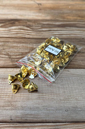 Çan Şeklinde Zil Gold Rengi 50 Adet
