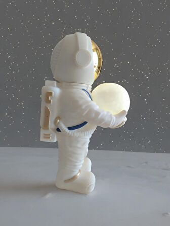 KABLOSUZ BT HOPARLÖR BÜYÜK BOY 35 CM ASTRONOT DEKORATİF, IŞIKLI VE MÜZİK ÇALAR ULTRA  GÜÇLÜ SES