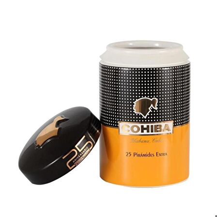Cohiba Sarı/Siyah Seramik Humidor (4562AT)