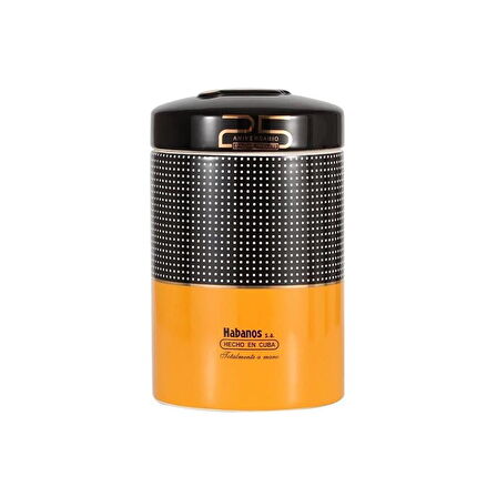 Cohiba Sarı/Siyah Seramik Humidor (4562AT)