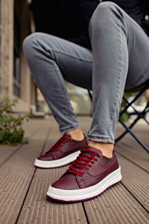 CH043 CBT Cowien Erkek Ayakkabi BORDO