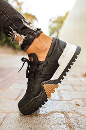 CH067 GBT Warrem Erkek Ayakkabı SIYAH/SIYAH