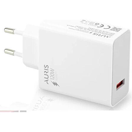 Auris CH37 Type-C Şarj Seti 120W Dijital Göstergeli