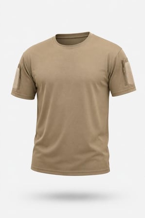 Premium Parça Unisex Moda Single Sword Bisiklet Yaka Kısa Kol Taktik T-shirt