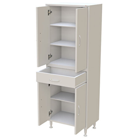 Modilayn EMİR ERA 55 x 173 x 32,5 cm Kapaklı Ve Çekmeceli Çok Amaçlı Banyo & Mutfak Dolabı