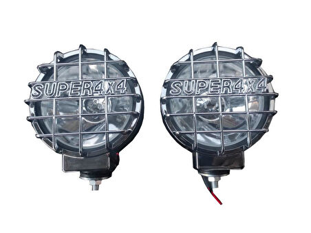 Off Road Beyaz Yuvarlak 4x4 Nikelaj Sis Lambası 2 adet 12V