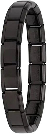 Nomi İtalyan Charm Bileklik 18 Parça (18cm) Black (Siyah Renk)