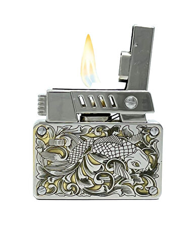 Chief King's Fire İbelo Model Balık Desenli Lüks Çakmak