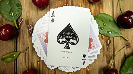 Bicycle Cherry Casino Desert Inn Purple Premium Oyun Kağıdı iskambil Kartları Destesi