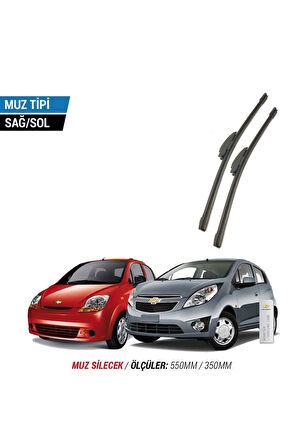CHEVROLET REZZO 2005-2009 2'li Ön Cam Sileceği Sağ Sol Silecek Takımı Muz Silecek
