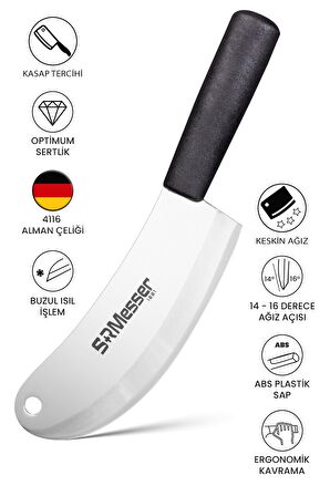 Soğan Satırı 3 mm Et Kıyma Bıçağı Satır Zırh Salata Bıçağı