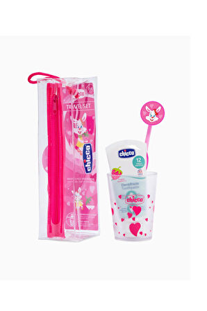 Chicco New Oral Diş Fırçası Seti 36+ Ay Pembe