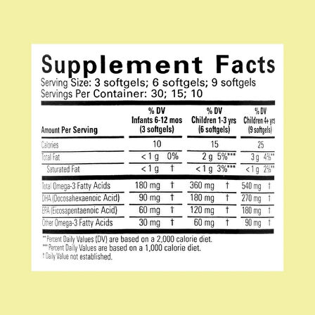 ChildLife Essentials Children Kids Pure DHA Natural Berry DHA EPA Fish Oil 90 Softgels