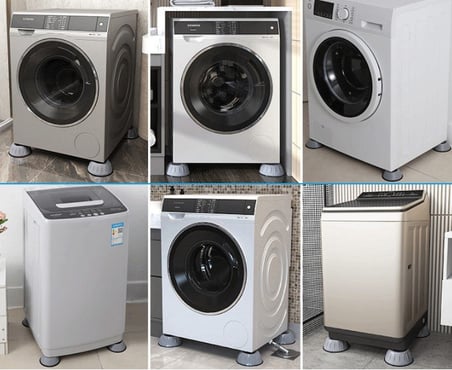 Ev Konforu Pratik Çözüm Makine Altlığı Anti Sarsıntı Çamaşır Makinesi Titreşim Engelleyici Set