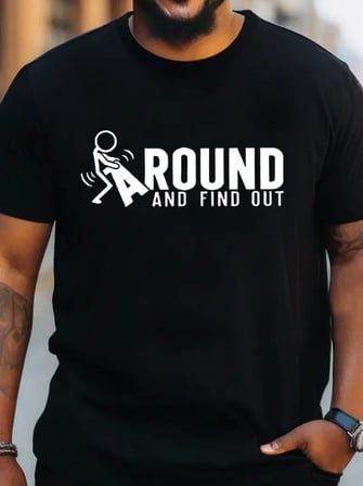 DE'CHARME Erkek Around Baskılı Süprem T-shirt