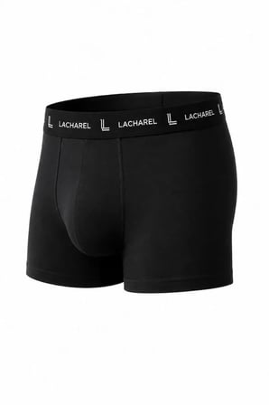 DE'CHARME Erkek Likralı Pamuklu Nefes Alan Penye Boxer 3lü Paket - Siyah