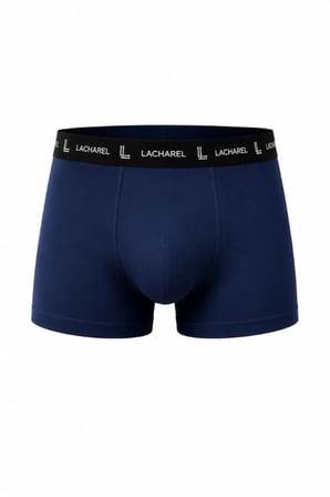 DE'CHARME Erkek Likralı Pamuklu Nefes Alan Penye Boxer 3lü Paket - Lacivert