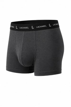 DE'CHARME Erkek Likralı Pamuklu Nefes Alan Penye Boxer 3lü Paket - Füme