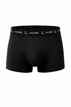 DE'CHARME Erkek Likralı Pamuklu Nefes Alan Penye Boxer 3lü Paket - Siyah - Gri - Lacivert