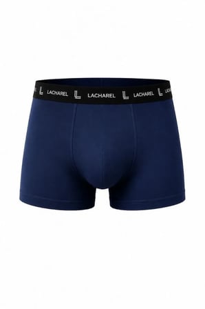 DE'CHARME Erkek Likralı Pamuklu Nefes Alan Penye Boxer 3lü Paket - Siyah - Gri - Lacivert