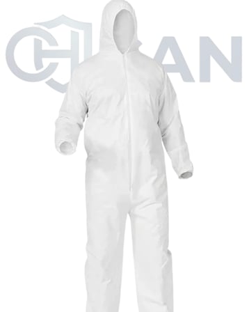 Can Hijyen 20-25 Gr Can Kapüşonlu Tek Kullanımlık Koruyucu Iş Tulumu - Kapüşonlu Beyaz Tela (Unisex) 10 Adet