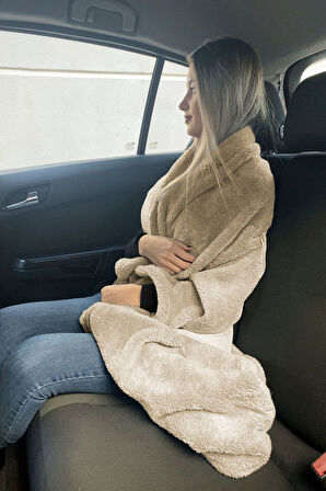 Terazi Burcu Baskılı Opsiyonel Battaniyeli Dekoratif Kırlent 36x36cm