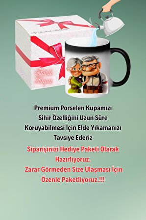 Yaşlı Çiftler Ömür Boyu Baskılı Sihirli Kupa Bardak Çay Kahve Fincanı