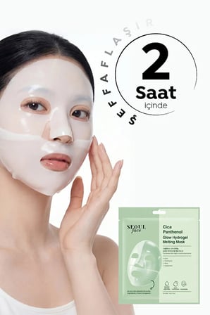 Dermal Seoul Face Cica Pantenol Hidrojel Eriyen Nemlendirici Kore Maskesi 34 gr 2 Adet