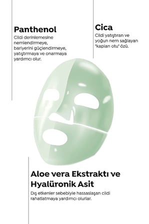 Dermal Seoul Face Cica Pantenol Hidrojel Eriyen Nemlendirici Kore Maskesi 34 gr 5 Adet