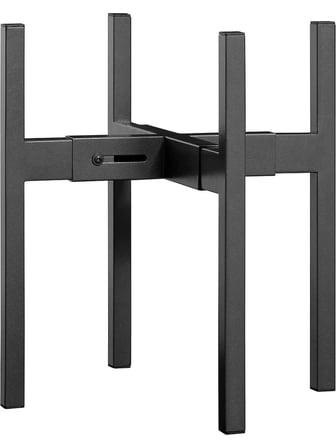 Ayarlanabilir Metal Saksı ve Çiçeklik Standı | Siyah Mat | Dekoratif Salon & Balkon Bitki Standı
