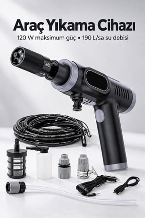 Çift Çalışma Modlu Araç Yıkama Makinesi Şarj Edilebilir