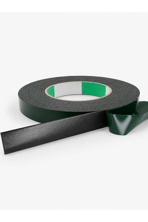 Çift Taraflı Köpük Bant Siyah 10 mm x 10 Metre – 1,5 mm Kalınlık EVA Sünger Bant, Güçlü Yapışkanlı Montaj ve Sızdırmazlık Bandı