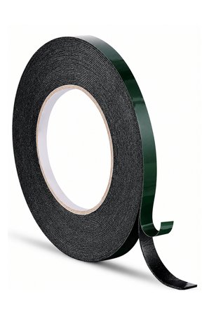 Çift Taraflı Köpük Bant Siyah 10 mm x 10 Metre – 1,5 mm Kalınlık EVA Sünger Bant, Güçlü Yapışkanlı Montaj ve Sızdırmazlık Bandı