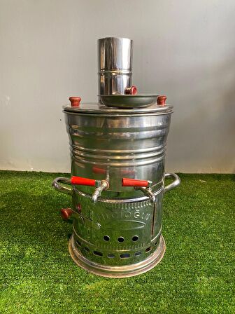 3,5 Litre Çift Musluklu Semaver