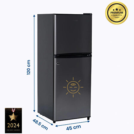 Çift Sistem Cool Life 120 L Siyah Buzdolabı