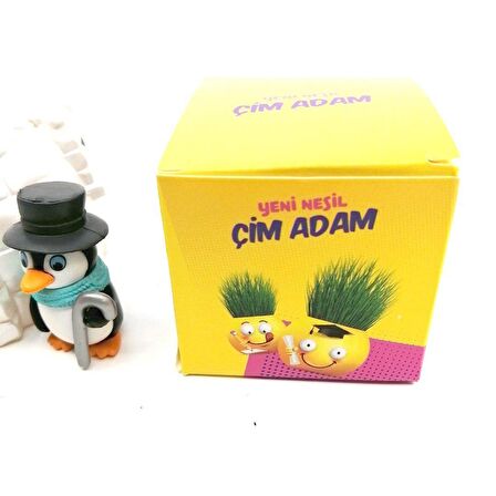 Çim Adam Emoji Mavi Aşık Model