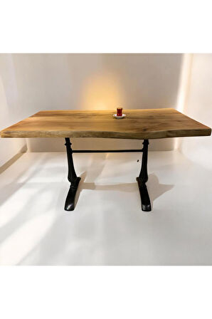 CAFE MASA Ahşap Kütük Masa 