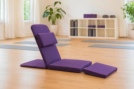Ayrılabilir Çift Minderli Backjack Meditasyon Sandalyesi Destekli Yer Minderi