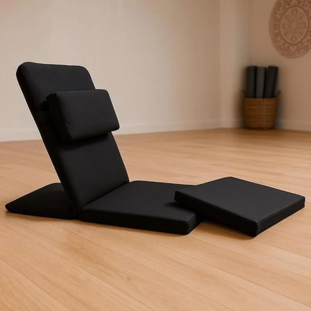 Ayrılabilir Çift Minderli Backjack Meditasyon Sandalyesi Destekli Yer Minderi