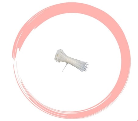 KABLO BAĞI - KABLO BAĞI BEYAZ 3,6mm x 300mm (100LÜ PAKET)