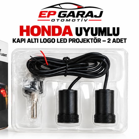 HONDA CIVIC KAPI ALTI LOGO LED PROJEKTÖR BEYAZ IŞIK CIVIC YAZISI – 2 ADET TAKIM