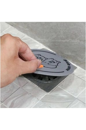 1 Adet Koku Önleyici Silikon Gider Kapağı – Esnek Kapak Banyo Ve Mutfak Gideri İçin, Ayı Figürlü Drain Cover Odor Stopper