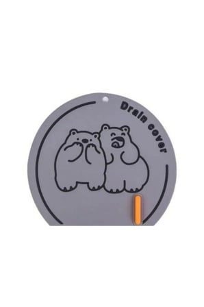 1 Adet Koku Önleyici Silikon Gider Kapağı – Esnek Kapak Banyo Ve Mutfak Gideri İçin, Ayı Figürlü Drain Cover Odor Stopper