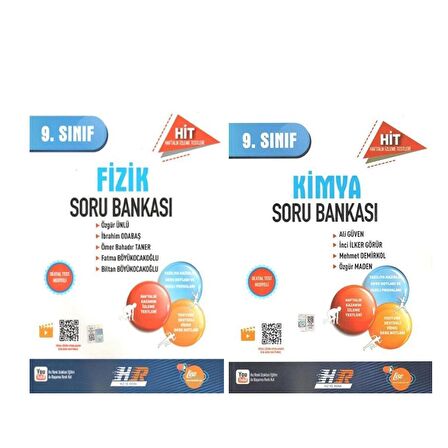 Hız ve Renk 9.Sınıf HİT Fizik ve Kimya Soru Bankası Seti 2 Kitap