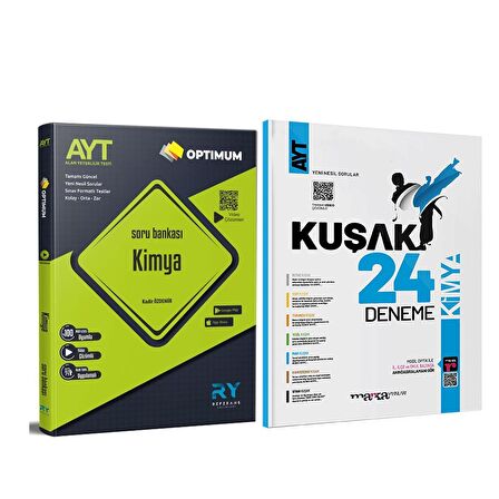 Referans AYT Kimya Soru ve Marka Kuşak Deneme Seti 2 Kitap
